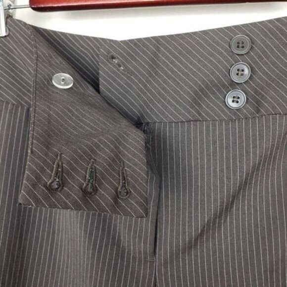 Investments brown pinstripe dress pants size 6 - Picture 8 of 10